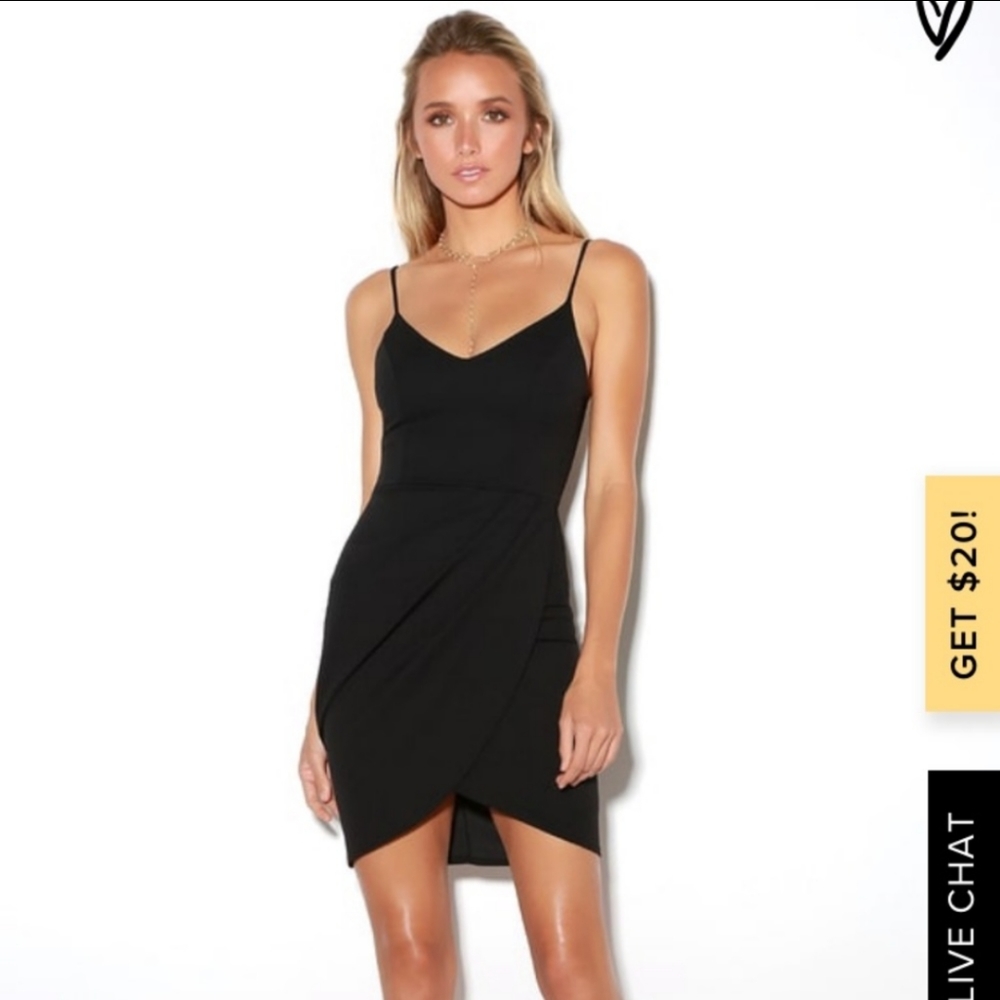 NWT Lulus Black Bodycon Dress